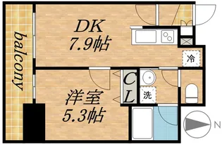 プライヴェル山鼻 壱番館【2階】の間取り