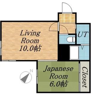 コーポ楡【203号室】の間取り