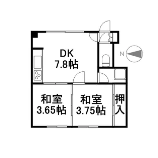 稲川マンション【1号室】の間取り