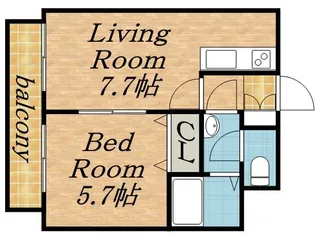 MYプラザ円山公園II【701号室】の間取り