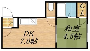 中神マンション【1-A号室】の間取り