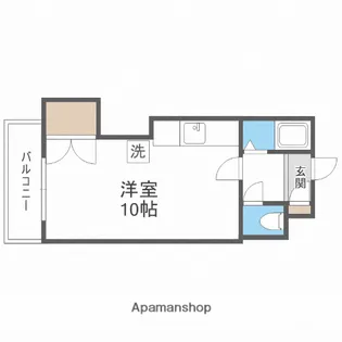 ハイツフランセ円山【505号室】の間取り