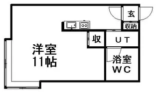スカイハイツ【6号室】の間取り
