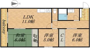 アイステージ山鼻【2階】の間取り