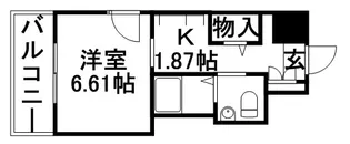 レジディア南1条【13階】の間取り