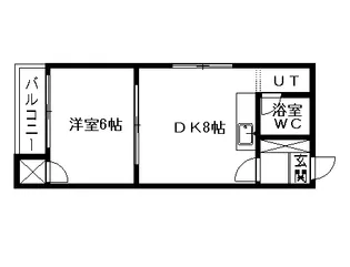 ネスト南13条【501号室】の間取り