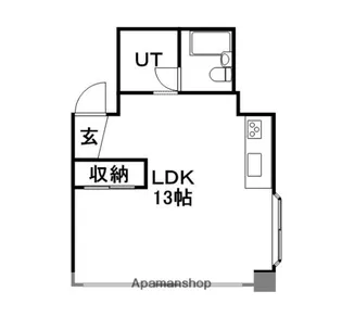 植物園グランドハイツ【1階】の間取り