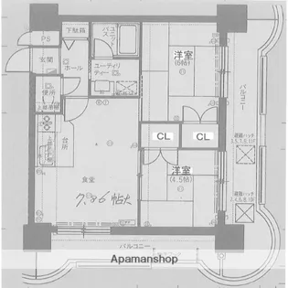 リラハイツ大通【3階】の間取り