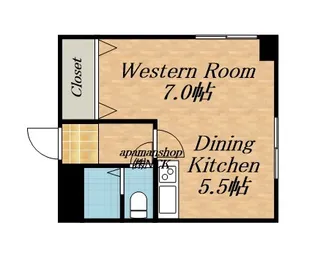 ロードサイド24【314号室】の間取り