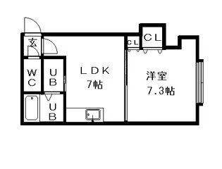 アルファルーセント【302号室】の間取り