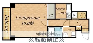 エステ・トーワ【8階】の間取り