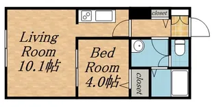 レコルト円山【2階】の間取り