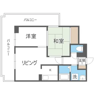 ドミ山鼻九条【613号室】の間取り