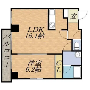 レジディア札幌駅ノース【6階】の間取り