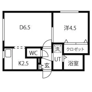 ブランノワール北円山【4階】の間取り