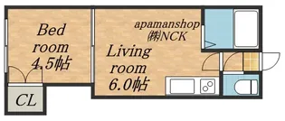 平安マンション【1号室】の間取り