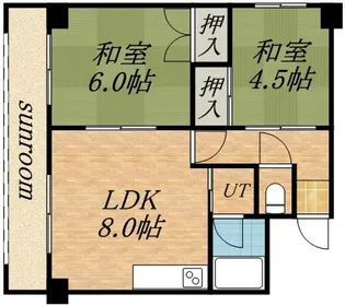 朝日レジデンス【608号室】の間取り