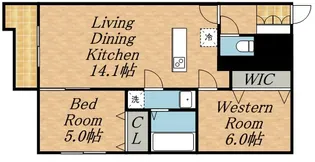 コンサップ円山公園【5階】の間取り