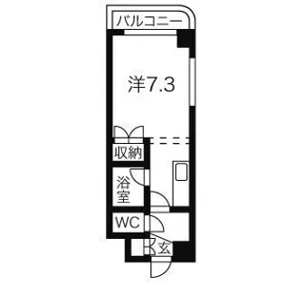 プレサント南3東2【703号室】の間取り