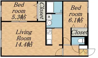 PARMA(パルマ)【202号室】の間取り
