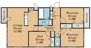 オペラ【502号室】の間取り