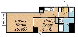 ビッグタワー大通公園【25階】の間取り