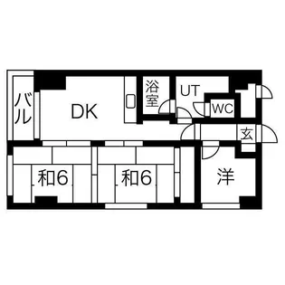 ドミ山鼻【43号室】の間取り