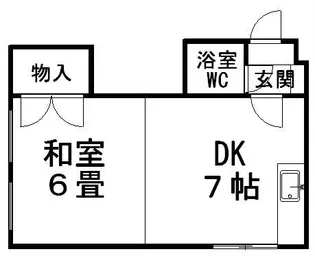 メイプル【408号室】の間取り