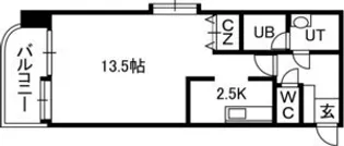 1Kの間取り画像