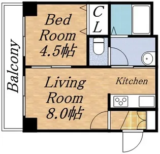 シティテラス南5条【01001号室】の間取り
