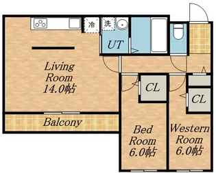 AMS伏見【3階】の間取り