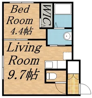 LUXE 山鼻【1階】の間取り