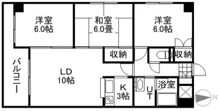 ベルサエレンシア【2階】の間取り