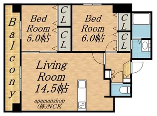 ブランドブラン【4階】の間取り