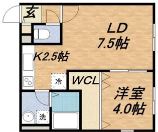 ビーマックスビル【5F号室】の間取り