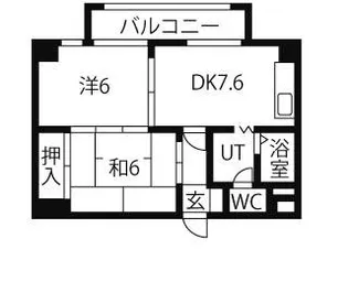 ミディメゾンタテオカ南方館【203号室】の間取り