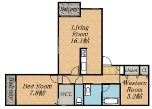 MーSELECTION.STELLAⅡ【502号室】の間取り