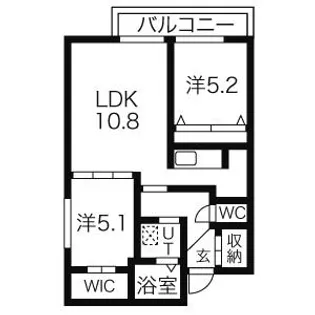 AZURE COURT S8(アジュールコート)【3階】の間取り