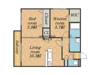 南円山621【2階】の間取り