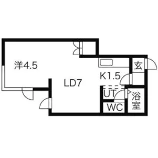トキメック円山並木通Ⅰ【0201号室】の間取り