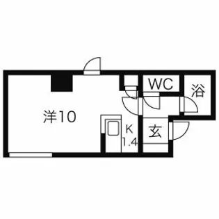 ダイアナ植物園ビル【5階】の間取り