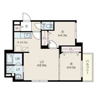ファランドール札幌【3階】の間取り