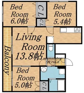 GRAND ASTER【3階】の間取り