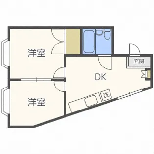アークパレス桑園【301号室】の間取り