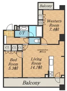 パークホームズ大通公園南【9階】の間取り