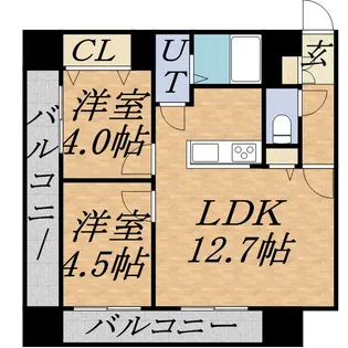 レジディア札幌駅前【3階】の間取り