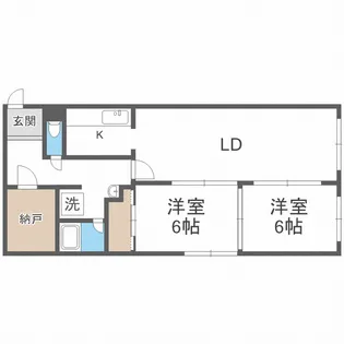 リバーパーク中島公園【4階】の間取り