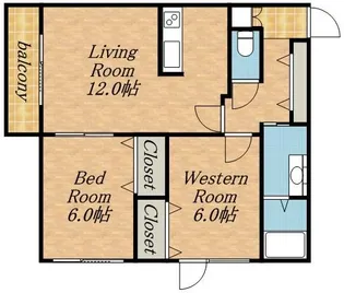 STELLA神宮外苑【2階】の間取り