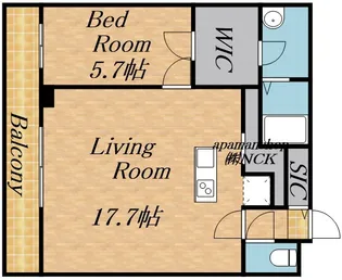 ピオネロ伏見【4階】の間取り