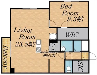ピオネロ伏見【2階】の間取り